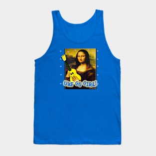 Uke Go Girl! (Mona Lisa) - Transparent background Tank Top